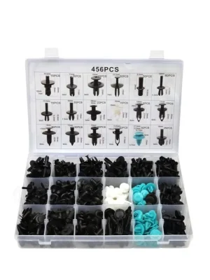 Plastové spojovací kolíky a příchytky, 456 ks - MojeDílna Hromadná Objednávka