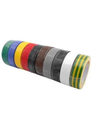 Cenová Bomba Izolační pásky elektrikářské 15 mm × 10 m, různé barvy, 10 ks - MojeDílna