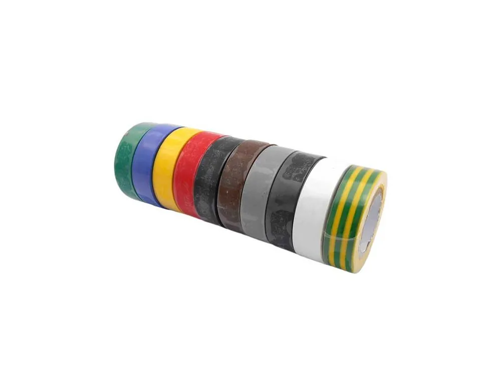 Cenová Bomba Izolační pásky elektrikářské 15 mm × 10 m, různé barvy, 10 ks - MojeDílna