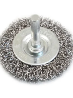 Koupit Online Kartáč okružní, vlnitý, ocelový 50x4 mm, stopka - SATRA - MojeDílna