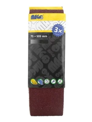 Brusné pásy 75 x 533 mm, různé zrnitosti, pro pásovou brusku - MAGG - MojeDílna Oblíbený