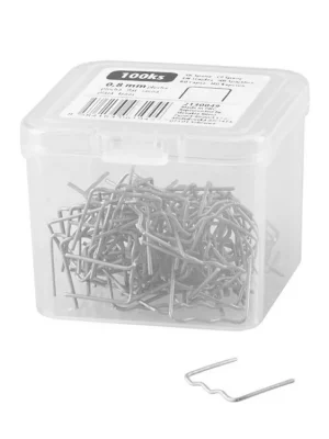 Akce Sponka pro sváření plastů, tvar plochá vlna, 0,8 mm, 100 ks - MojeDílna