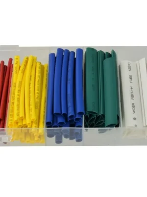 Bužírky smršťovací, délka 80 mm, různé rozměry, sada 128 kusů - MojeDílna Oblíbený