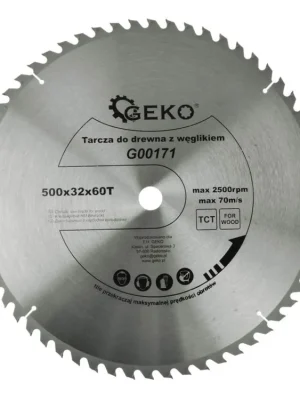 Finální Výprodej Pilový kotouč do dřeva, 500x32 mm, 60 zubů, karbidový hrot - MojeDílna
