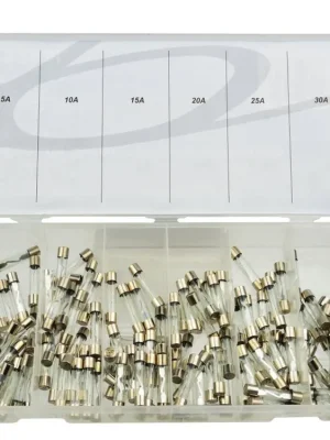 Autopojistky skleněné, trubičkové, 5A - 30A, sada 120 kusů, pro autoveterány - MojeDílna Hit Sezóny