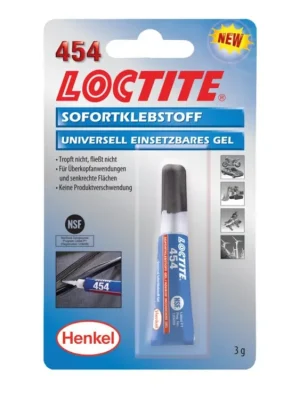 Vteřinové lepidlo, univerzální gelové, 3 g - Loctite 454 - MojeDílna Expresní Doručení