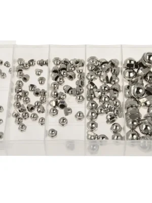 Výhodná Nabídka Matice s polokulovou uzavřenou hlavou, M3 - M10, sada 150 kusů - MojeDílna