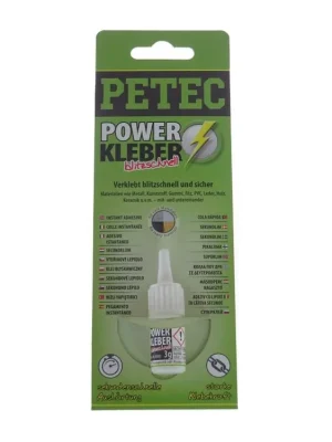 Super Cena Vteřinové lepidlo na plasty a kovy Power Kleber, 3 g - Petec - MojeDílna