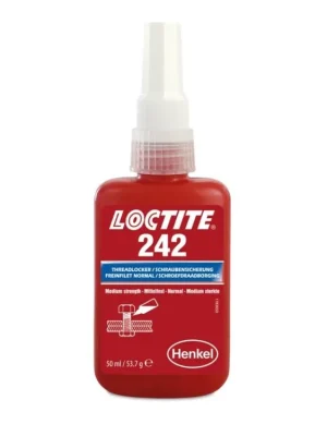 Lepidlo do závitů, středněpevnostní, 50 ml - Loctite 242 - MojeDílna Vrácení Zdarma