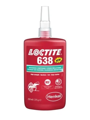 Lepidlo pro upevňování lícových válcových součástí, 250 ml - Loctite 638 - MojeDílna Trendový