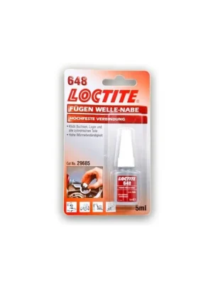 Lepidlo pro upevňování lícových válcových součástí, odolné vibracím, 5 ml - Loctite 648 - MojeDílna Exkluzivní