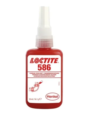 Tekuté těsnění do závitů, na mosaz a kovy, vysokopevnostní, 50 ml - Loctite 586 - MojeDílna Levný