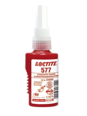 Tekuté těsnění do závitů, pro kovy a nerez, harmonika 50 ml - Loctite 577 - MojeDílna Cenově Výhodný
