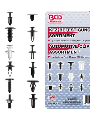 Akční Nabídka Příchytky čalounění FORD, MAZDA, NISSAN, CHRYSLER, GM, 415 kusů- BGS 9041 - MojeDílna