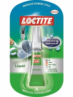 Vrácení Zdarma Vteřinové lepidlo, tekuté, univerzální, voděodolné 3 g - Loctite Super Bond Precision - MojeDílna