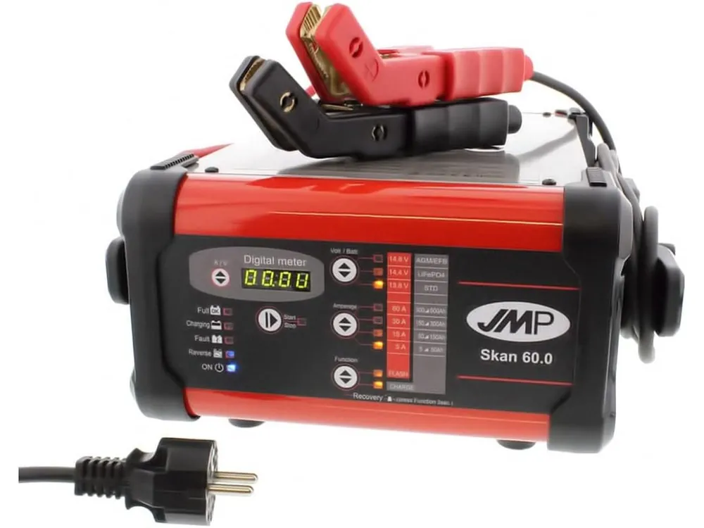 Nejprodávanější Nabíječka autobaterií s podporou flashování paměti 12V, 5-60A, 5-600Ah - JMP Skan 60.0 - MojeDílna