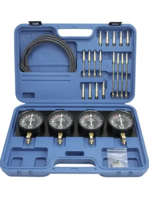 Tester na synchronizaci karburátorů, vakuometry + redukce - QUATROS QS30504 - MojeDílna Limitovaná Edice