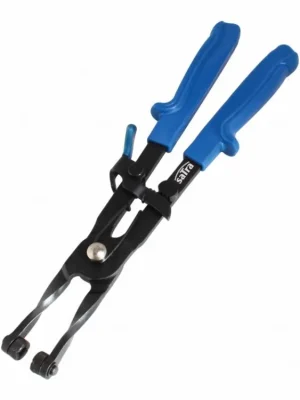 Kleště na samosvorné hadicové spony, otočné, délka 230 mm - SATRA S-EK1201 - MojeDílna Oblíbený