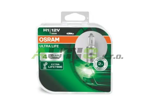 Zlevněný Autožárovky Osram H1 Ultra Life 3x delší životnost - 2ks