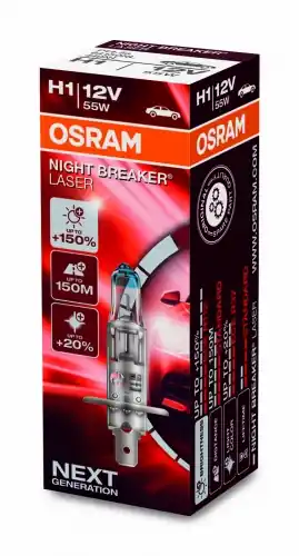 Autožárovka Osram H1 12V 55W NEXT GENERATION +150% 1ks Hit Sezóny