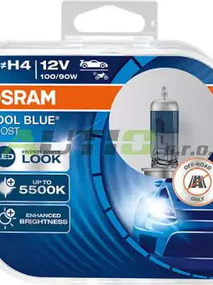 Autožárovky Osram Cool Blue Boost H4 12V 100/90W P43t - (2ks) Must-Have