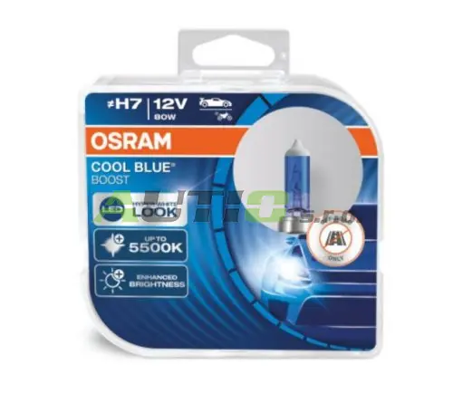 Autožárovky Osram H7 12V 80W PX26d Cool Blue Boost - 2ks Vysoce Kvalitní
