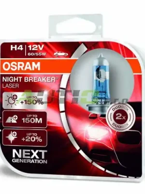 Autožárovky Osram H4 12V 60/55W NEXT GENERATION +150% 2ks Limitovaná Edice