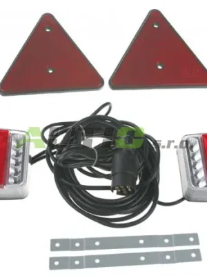 2x Sdružená lampa zadní LED s trojúhelníkem včetně kabeláže a připojení 7pin Víkendová Akce