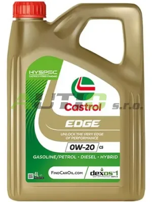 CASTROL EDGE 0W-20 C5 4 lt Celosvětová Doprava