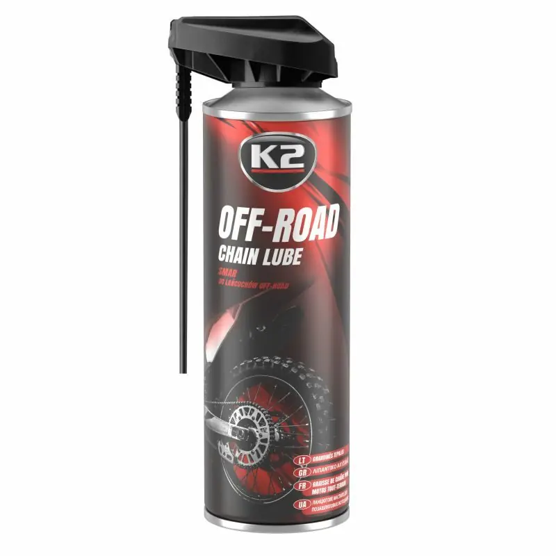Odeslání Ihned K2 OFF-ROAD CHAIN LUBE 500 ml - mazivo na řetězy motocyklů